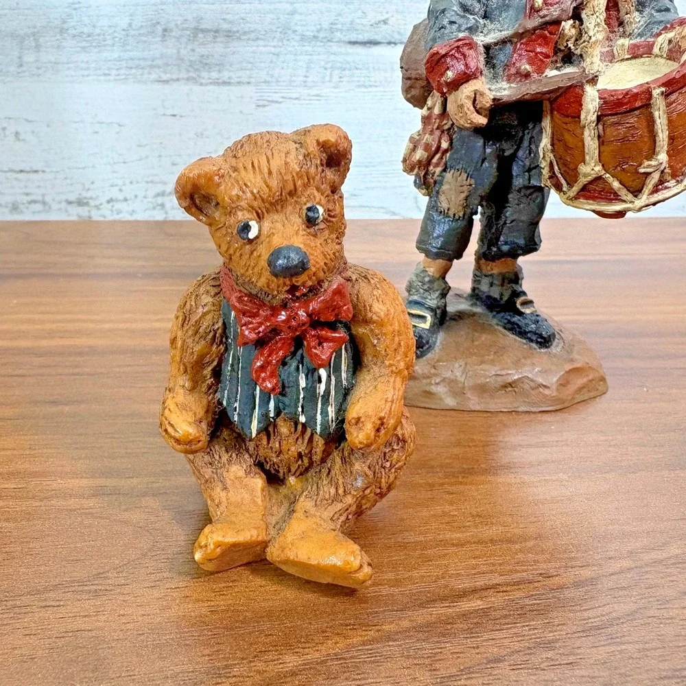 JUNE MCKENNA Vintage 1988-1992 Resin Figurine Christmas Lot of 5 Signed